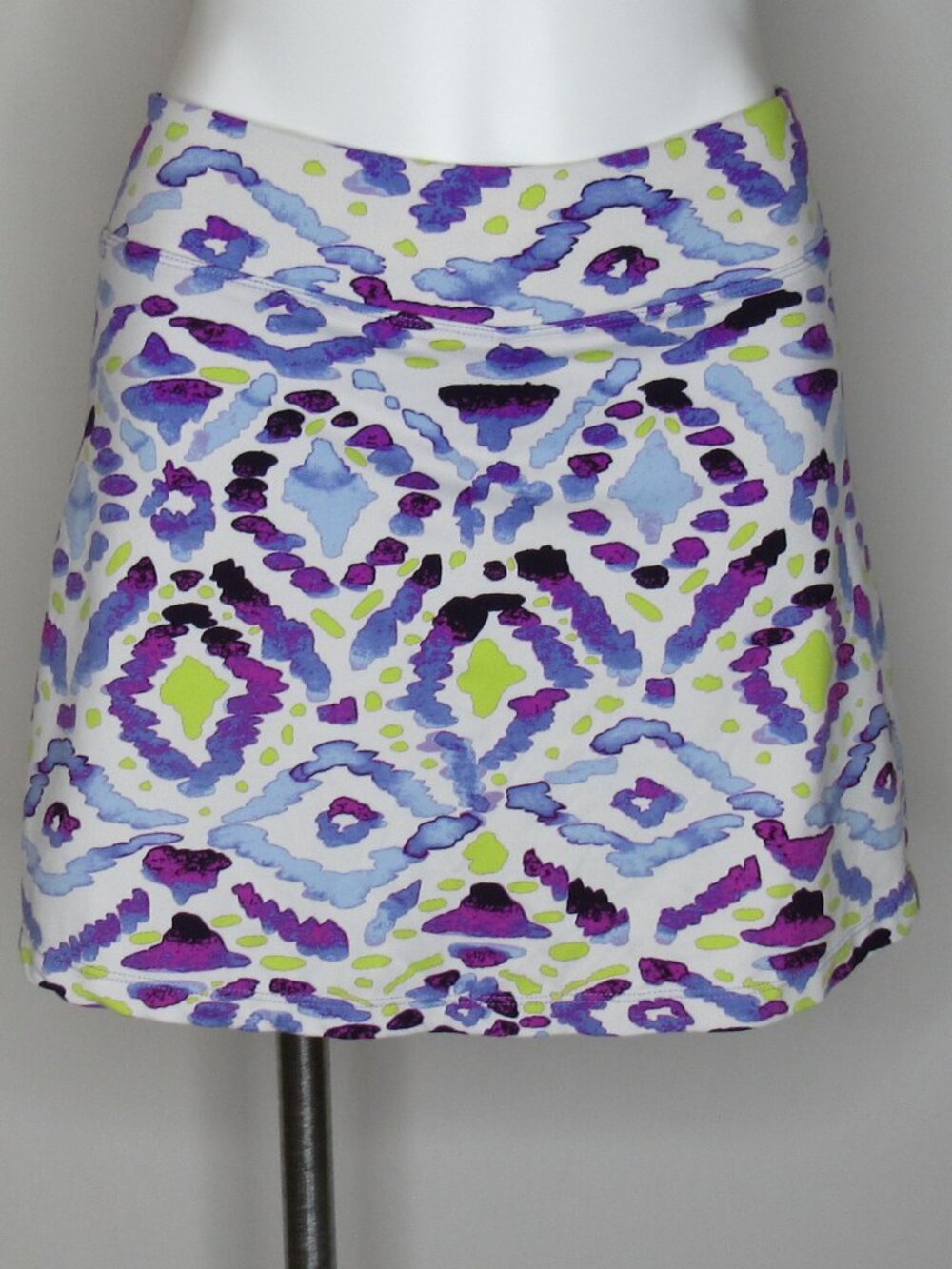 Title Nine Purple IKat Geormetric Print Athletic Skort Women's S Small